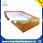clear paper box with pvc window paper packaging