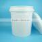 22L Buckets with Lids, Drink Packaging Plastic Buckets Metal Handle, Food Grade Plastic Barrels