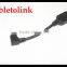 USB 2.0 Female to Micro-USB Right Angle Fast Charging & Data Transfer Cable (1 Pack) for Samsung Galaxy S7