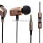 Metal in ear earbuds earphone high quality with good sound Earphones