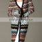 Knitting female jacquard Long knitted sweater