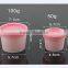 50g White Plastic PP Mask Scrub Mask beauty mask straight barrel cups frosted jar and lid cap