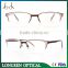 G3622-LQ0067 Transparent half rim eyeglasses frame for fashion lady