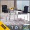 Modern glass table dining table small leisure glass table desk