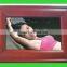 digital photo frame with wooden frame with muti function