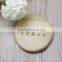 factory mini pocket round shape wood wooden mirror