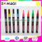 8 Pack Fluorescent colors Anti-wipe Marker pen custom logo Reversible 6mm Tip for Glass, Window & LED Art Menu Writing Board
