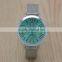 Silver small mesh steel quartz watch color dial roman number vogue watch