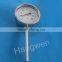 100mm Industrial usage bimetallic bottom thermometer