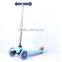 3+ years old kids toy PVC flahsing three wheel child kick trike scooter