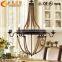 Hotel decoration lighting candle chandeliers,Iron rope chandelier