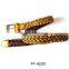 Wholesale yellow woman dress pu braided belt