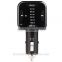 Bluetooth FM Transmitter Radio Car Kit for Smart Phones bundle with 3.5mm Audio Plug and Car Charger