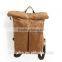 Custom design top grain vintage leather backpack bag outdoor backpack