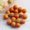 Hotest Sale 16MM Orange Round Crack Resin Bead Loose Spacer Acrylic Beads for Fashion Jewelry Set