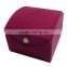 wholesale high quality luxury dark red color ring box