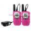 Updated Pink retevis RT-388 0.5W 22 Channel 462.5625-467.7250 UHF rechargable mini 2 way Radio