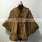 2015 fashion cashmere cape with fur trim CC53