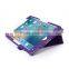 Leaf Flip Lichee PU Leather Case Cover for ipad with Hand Strap
