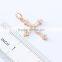 Women's Jewelry Accessories cross pendant necklace cubic zirconia yellow gold plated