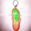 cheap personalized pvc slippers keychain