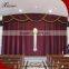 Elegant curtain design fancy living room curtains church curtains decoration