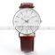 Dalas White Dial Brown Leather Strap Simple Lady Sport Analog Fashion Casual Women Quartz Wrist Watch