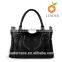 Unique modern design genuine leather handbag systyle