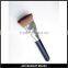 hot sale synthetic hair wood handle flat brush pro makeup tool