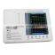 Digital Three Channel 12 lead ECG Machine--CE FDA Approved color Echocardiogram