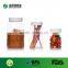 small square shape plastic empty clear pet food packing plastic candy jar