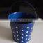 Factory Green Decorative Metal Bucket With Polka Dots in China