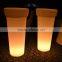 Tall Plastic round LED Planter Port/LED Flower Pot Lighting For Outdoor Wedding Decoration