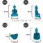 Decorative transparent resin sitting buddha statue