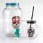 Best Party Use Skull Decal Dispenser Set with Lid and Tap