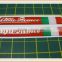 2 Domed stickers with an Italian Flag Red/Silver 80mm x 12mm