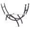 wrought iron log rack