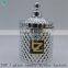 Silver decorative glass candy jars