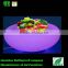 led waterproof led fruit plate set illuminated plastic metal fruit tray