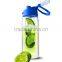New Popular Korean Europe Tritan Water Bottle Plastic Cup Creative Fruit Cups