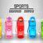 OEM Stock Factory Wholesale Different Color Refillable Bpa Free Round PCTG Sport 420ml 600nl Sport Bottle Plastic Water Bottle