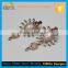 2017 women design custom OEM Bridal wedding crystal long chandelier earrings wholesale