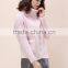 Warm Women Long Sleeve Turtleneck Pink Sweater(DQE0012TS)