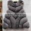 New Fashion Winter Natural Fur Vest Lady Genuine Fox Fur Coat For Women's Best Real Jacket Warm Waistcoat