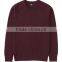 Plain Heather Color Crew Neck Pullover Sweatshirt