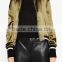 Runwaylover EY1030C Wholesale Fashion Women Solid Color Bomber Cropped 100% Nylon Embroidery Jacket