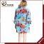 Floral Robe Breathable Cotton Short Keen Length Floral Bridesmaid Robe FR0010
