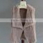 Weaving rabbit hair vest Europe and the United States collar fur vest vest fur coat manufacturers wholesale