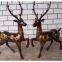 Large Cast Outdoor Garden Bronze Deer Sculpture for Sale