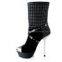 Lotoyo Black Velvet 140mm women/lady Heel Boots (LTYQC461A)